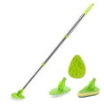 thumbnail image 1 of Scrub Cleaning Brush with Long Handle 3 in 1 Shower Cleaning Brush Tub Tile Scrubber Brush Extendable Multifunctional 180° Rotatable Triangle Cleaning Mop for Bathroom Bathtub, 1 of 10