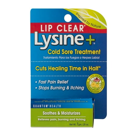 Lip Clear Lysine+ Cold Sore Treatment, 0.25 OZ (Best Over The Counter For Cold Sores)