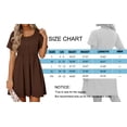 thumbnail image 6 of MOSHU Summer Dresses for Women Crewneck Short Sleeve Midi Dress Casual Button A-Line Sundress with Pockets, 6 of 10