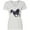 AA-White, variant on Inktastic Beautiful Galloping Black Horse Women's V-Neck T-Shirt