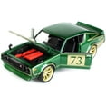 thumbnail image 2 of 1973 Nissan Skyline 2000GT-R (KPGC110) #73 Green Metallic with Gold Stripes "Tokyo Mod" Series 1/24 Diecast Model Car by Maisto, 2 of 4