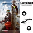thumbnail image 2 of QenASHaing 100 Count Fishing Rubber Bobber Beads Stoppers, Silicone Float Stop Beads in SML Sizes for Fishing Floats, Sinkers, & Line Stability, Olive-Shaped Design, 2 of 8