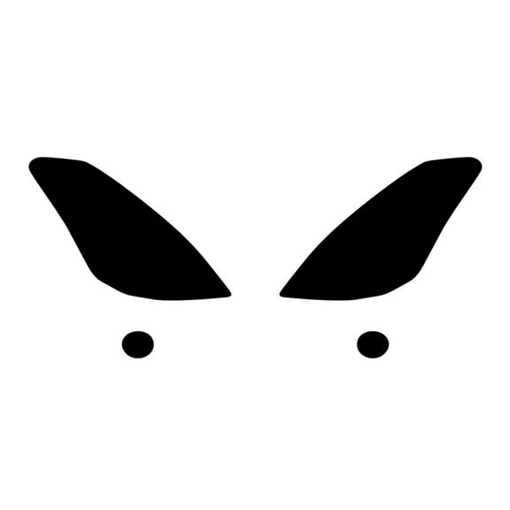 Rvinyl Headlight Tint Covers Compatible with Nissan Altima 2008-2009 (Coupe) - Blackout Smoke