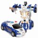 thumbnail image 1 of Transformation toy car boys inertia model sports car children simulation police car toys, 1 of 1