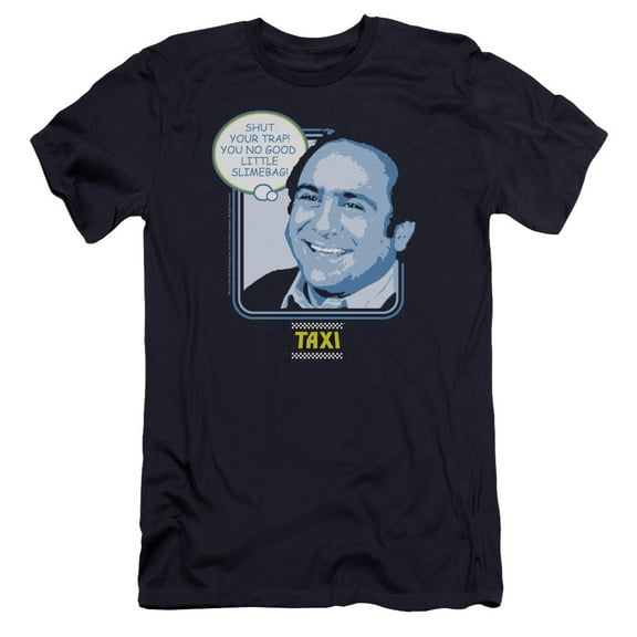 Taxi Shut Your Trap Premium Canvas Adult Slim Fit 30/1 T-Shirt Navy