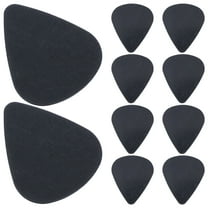 SEWCHICS 10 Pack Black Thin Guitar Picks Acoustic for Beginners and Professionals Made of Durable Plastic 0.5mm