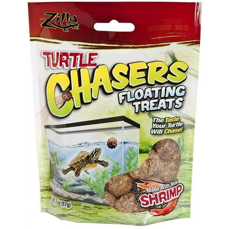 Zilla Turtle Chasers Floating Treats - Shrimp [Reptile, Foods Dry] 2 oz