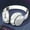 White, variant on AuroraX On-Ear Headphones,Bluetooth Wireless Active Noise Cancelling Gaming Earbuds with Mic,Adjustable Workout Foldable Deep Bass Headset(Black)