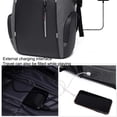 thumbnail image 3 of Guardurnaity Mochilas para hombres Antirrobo Transpirable para computadora portátil de 15.6 pulgadas Bolsas de hombro impermeables Bolsa reflectante Mochilas Gris Guardurnaity AP018785-03B, 3 of 6