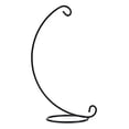 thumbnail image 2 of Fairnull Elegant Moon Shape Basket Display Rack Beautiful Sturdy Wrought Iron Basket Display Stand for Home, 2 of 8