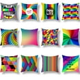 thumbnail image 5 of Mosaic Printed Pillowcase Personality Colorful Sofa Pillowcase Rainbow Home Bedroom Pillow Cover, 5 of 5