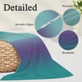 thumbnail image 3 of Teal Purple Ombre Throw Pillow Covers, Modern Art Abstract Aesthetics Soft Breathable Pillow Cases with Invisible Zipper for Sleeping, Long Body Pillowcases for Couch Bed Sofa Chair 20x54 Inches, 3 of 9