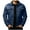Navy, variant on WREESH Fashion Winter Jacket Men Button Pocket Double Sided Wear Casual Loose Coat Business Affairs Long Sleeves Solid Jacket Olive Green