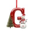 thumbnail image 2 of Cififendec Christmas 26‑Letter Acrylic Hanging Ornaments, Snowman Alphabet Pendant Decor for Xmas Tree Gift Bag Window Holiday Decor, 2 of 5