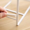 thumbnail image 4 of 2 UNIDS Soportes De Placa Organizador De Almacenamiento De Platos De Metal Estante De Exhibición Para Gabinete Mostrador Y Armario - Blanco Pequeño, 4 of 5