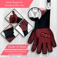 thumbnail image 3 of MQOUO  BBQ Gloves 1472°F Heat Resistant | Fireproof Mitts with Silicone Grip | Perfect for Men Who Love Barbecue, Grilling, Cooking, & Camping | 14'IN Food Grade Washable Kitchen Oven Mitts, 3 of 7
