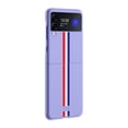 thumbnail image 6 of TOP SHE Case for 2021 SAMSUNG Galaxy Z Flip 3 5G Factory Unlocked Android Cell Phone (6.7 Inch), Hard Plastic Slim Lightweight Thin Classic Simple Stripe Cover Case (Purple F), 6 of 6