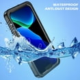 thumbnail image 6 of iPhone 13 Pro 6.1-inch Case,Dteck Full Body 360 Protective Waterproof Case For iPhone 13 Pro,Shockproof Dirtproof Sandproof IP68 With Build in Screen Protector Phone Cover, Black, 6 of 10
