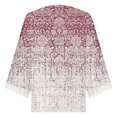 thumbnail image 5 of Mujeres Ocio Elegante Jersey Impreso Encaje Impresión Tres cuartos Manga Cuello en V Tops OAVQHLG3B Store lin121212, 5 of 5