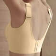 thumbnail image 3 of Dwellite Sports Bras for Women Solid Color Push Up Cozy Ribbed Wireless Full Support Sports Solid Color Everyday Bra Complexion 40, 3 of 5