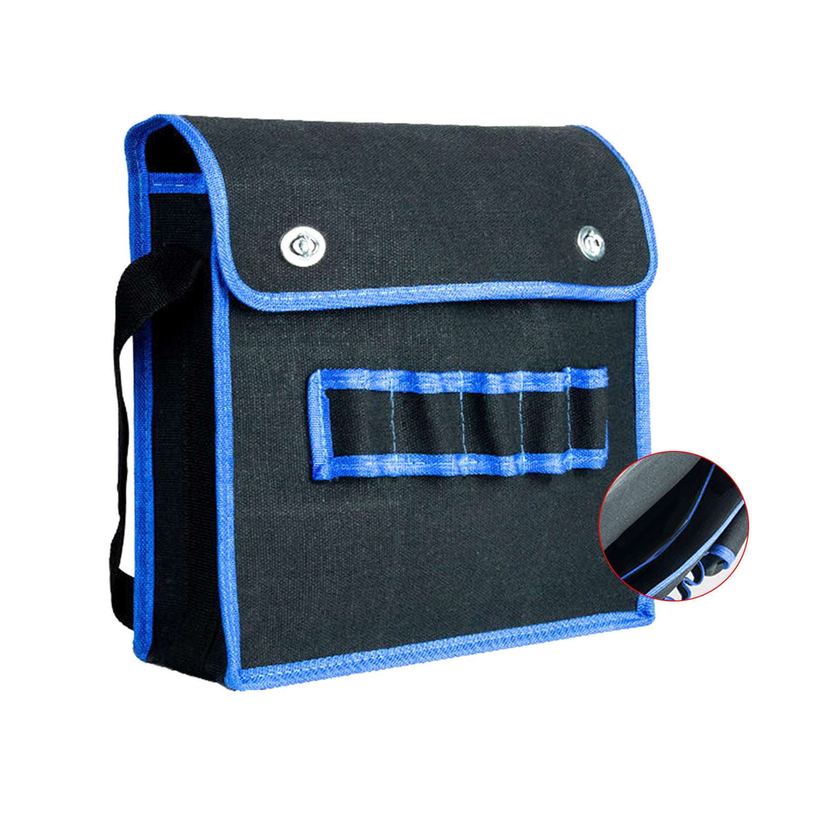 oshhnii Canvas Tool Bag Electrician Tool Bag Heavy Duty Multifunctional Garden Tool Organizer Tool Organizer for Drywall Construction , small