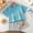 Blue A, variant on Ahuyic Toddler Casual Pajama Outfit Sets,Boys Girls 2 Piece Outfits,Children's Summer Home Clothing Round Neck Short Sleeved Shorts Two-Piece Set,Khaki,120