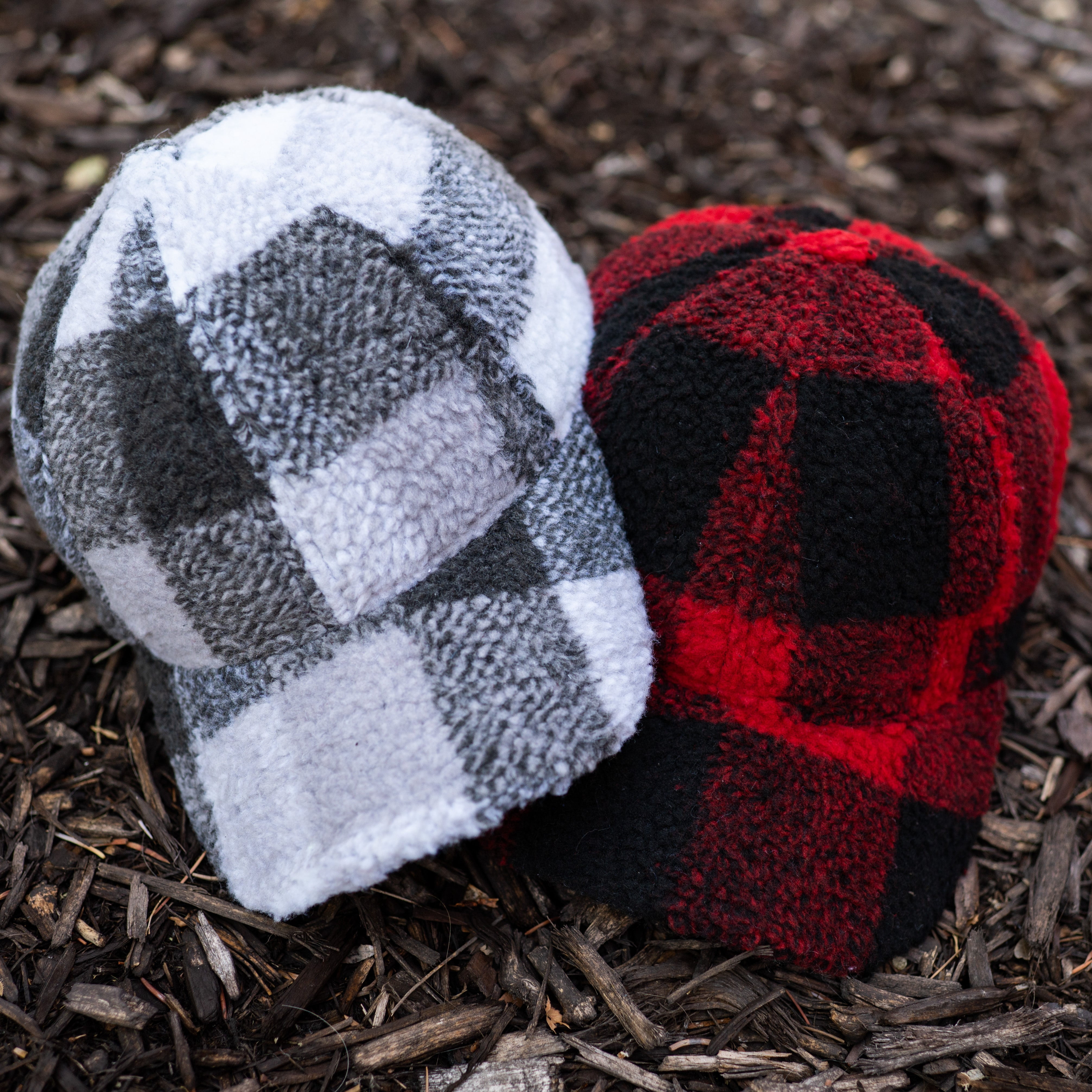 CC Everyday Unisex Light Plain Blank Baseball Sun Visor Solid Cap Dad Hat (Buffalo Plaid Sherpa Red/Black)