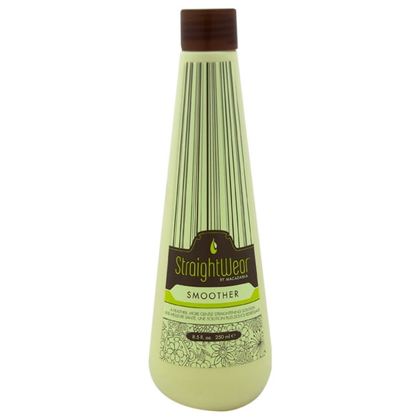 Solution de Redressage Plus Lisse à l'Huile Naturelle de Macadamia pour Unisexe - 8.5 oz Smooth