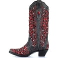 thumbnail image 3 of Corral Women's Crystal And Sequin Inlay Western Boot Snip Toe Black 8 1/2 M  US, 3 of 5