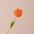 thumbnail image 1 of Tulipán artificial de crochet terminado a mano Flor de loto holandesa, 1 of 6