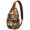 Boho, variant on Yellow Banana Pattern Sling Backpack for Travel, Lightweight Crossbody Bag with Cute Tropical Fruit Print and Multi-Layer Storage for Banana Enthusiasts