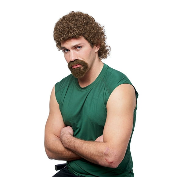 Peluca y barba de chivo Kenny para hombre, de Costume Culture, color marrón, talla única