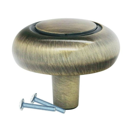 5 Pack Classic Bubble Rustic Brass Cabinet Hardware Knob, 1-1/4 Inch Diameter