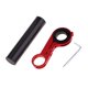 thumbnail image 4 of Soporte de Extensión Manillar Doble de Bici, Manillar de Soporte de Montaje de de Fibra de Carbono para Bicicleta Velocímetro 31.8mm rojo Macarena Extensor de manillar, 4 of 8