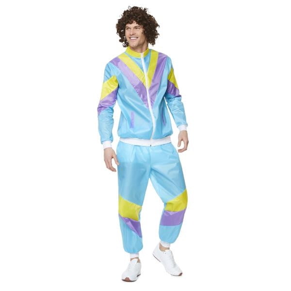 Windbreaker Track Shell Suit Costume | 80s | Mens Costumes (Small)