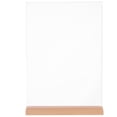 thumbnail image 1 of RUNROTOO Displaying Sign Holder Wood Menu Holder Restaurant 1Set, 1 of 7