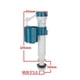 thumbnail image 2 of CHAO Flotador universal para inodoro, válvula de llenado de inodoro, válvula de llenado de inodoro con descarga, pieza de repuesto de alto rendimiento para la mayoría de los inodoros(blue), 2 of 5