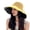 Yellow, variant on UDIYO Women Hat Solid Color Wide Brim Round Shape Hollow Out Super Breathable Sun Protection Heat Resistant Big Brim Soft Material Summer Cap for Outdoor