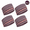 brown-4 pack, variant on Printed Wide Headband for Women, Soft Polyester Stretch Hair Band, Breathable Moisture-Wicking Workout Head Wrap for Yoga, Running, Fitness, Face Washing, Daily Styling