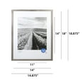 Mainstays 14x18 Matted to 11x14 Linear Gallery Wall Picture Frame