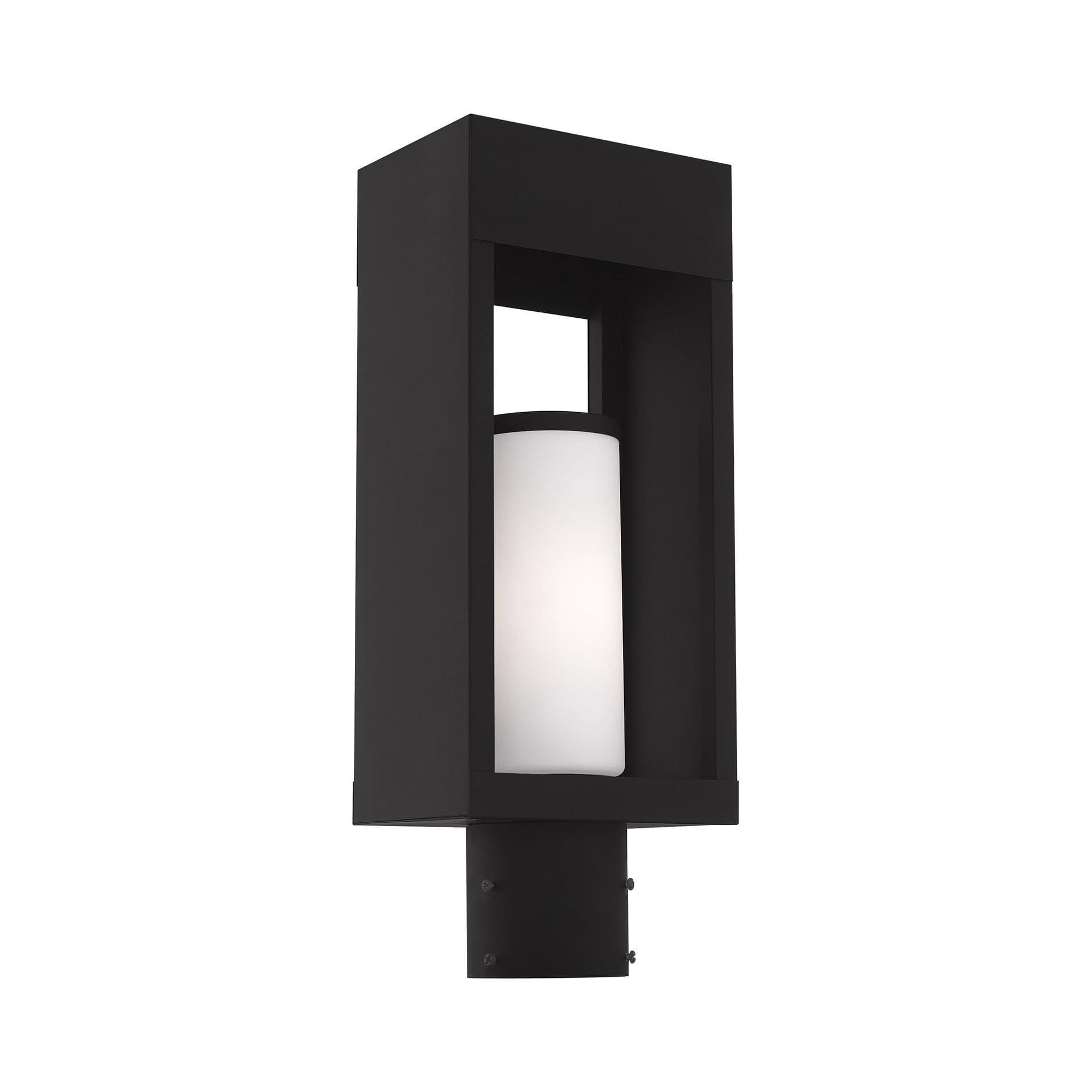 Livex Lighting - Bleecker - 1 Light Outdoor Post Top Lantern in Contemporary