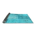 thumbnail image 2 of Ahgly Company Indoor Square Patchwork Light Blue Transitional Area Rugs, 4' Square, 2 of 4