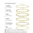 thumbnail image 5 of Gold Bracelets for Women Waterproof, 14K Real Gold Plated Stackable Dainty Chain Bracelet Set, Cuban Link & Paperclip Styles, Fashion Jewelry Gifts for Birthday, Christmas, Valentine's Day, 5 of 7