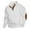 White, variant on Telankuip Men's Outdoor Casual Stand Collar 1/4 Button up Pullovers V-Neck Long Sleeve Sweatshirts Casual Loose Solid Color Business Casual Sweaters with Elbow Patches White XL