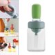 thumbnail image 5 of de aceite 2 en 1 con cepillo Cepillos de aceite de parril resistentes al calor de aceite de apertura ancha de 180 ml para freír Verde Soledad botella de aceite con cepillo, 5 of 8