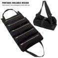 thumbnail image 3 of Bolsa enrollable para herramientas, bolsa organizadora de herramientas portátil con 5 bolsas con cremallera, 3 of 5