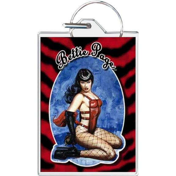Bettie Page - Pony Girl Keychain