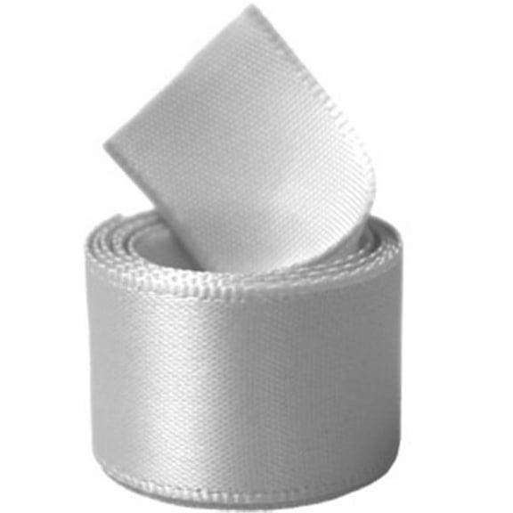 25 in. Single-Face Satin Ribbon 100 Yards - Shell Grey