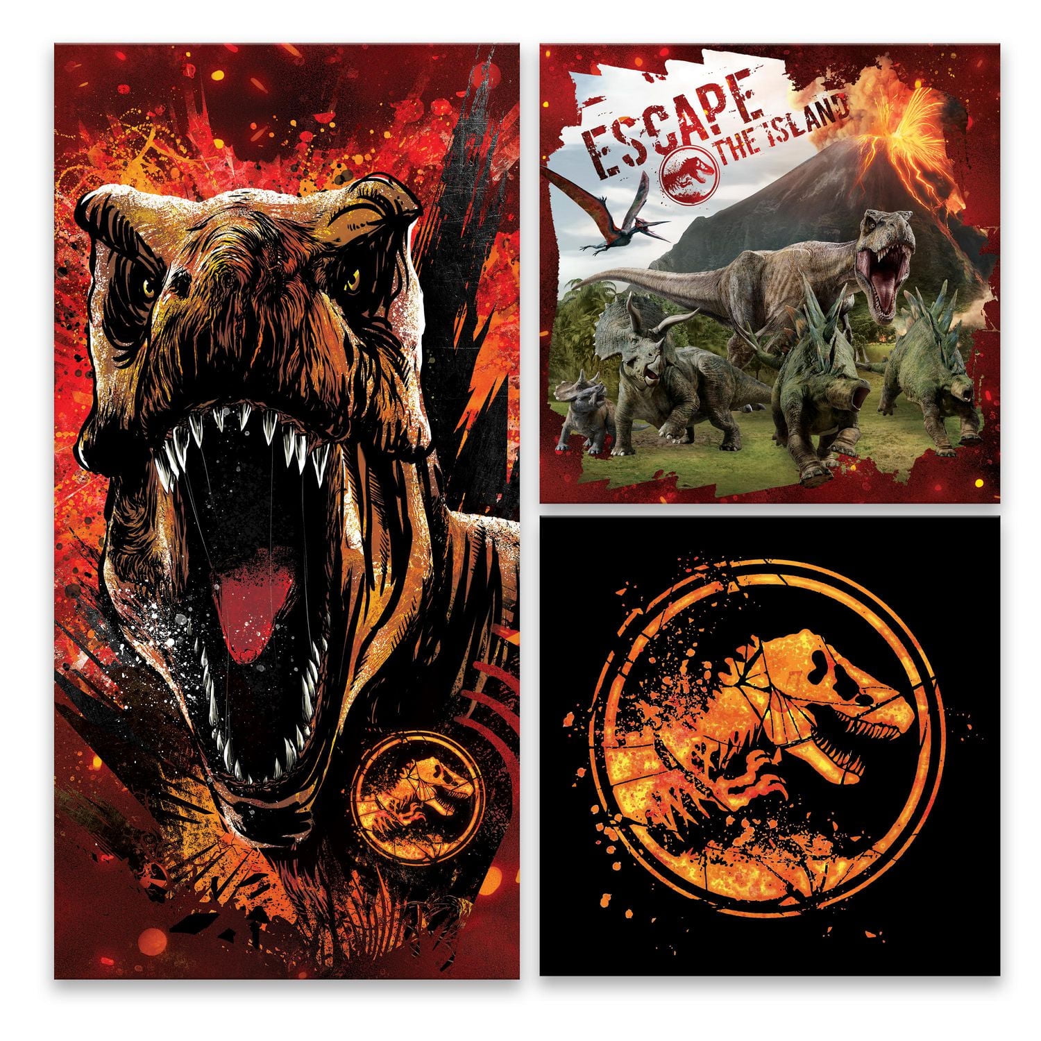 Artissimo Designs Universal Studios Multipack Silver Metallic Canvas - 22.5W x 22.5H x 1.25D