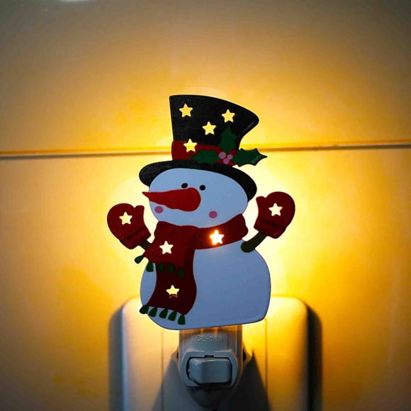 Amzcrzy P Lastic Lamp Christmas Decorations Christmas Night Light Night Lights Plug Into Wall Christmas Gifts Cute Night Light for Kids Plug In Nightlight Rotatable for Christmas Decorations Party